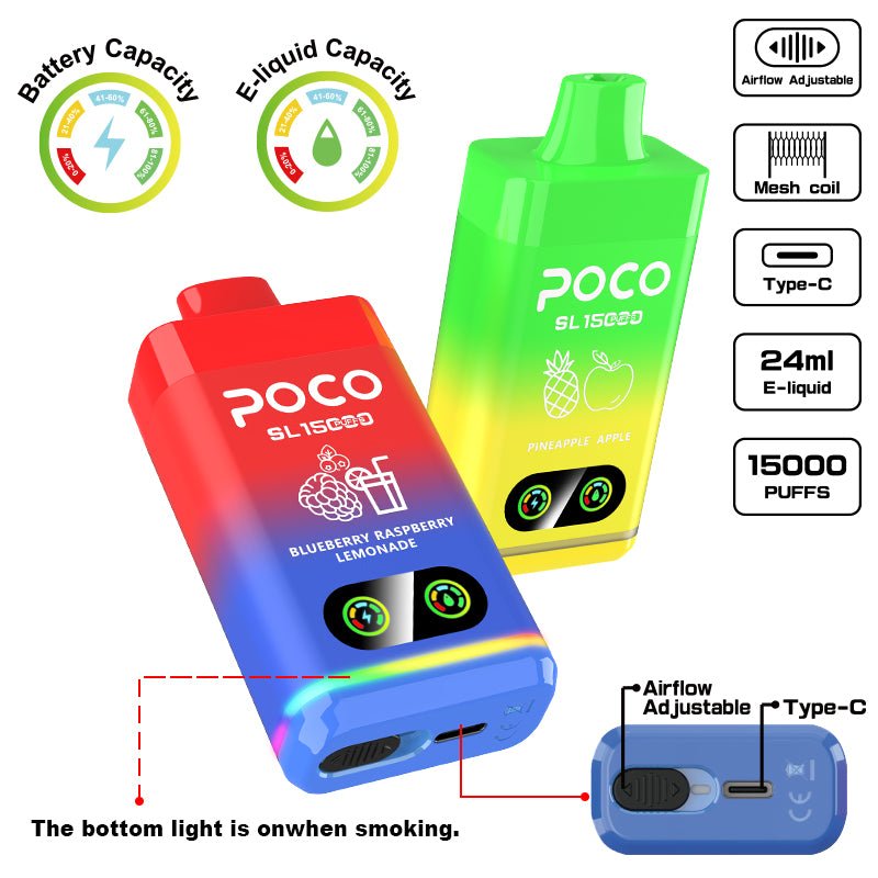 EU Warehouse POCO SL 15000 Puffs Disposable Vape Wholesale - [Esmo]