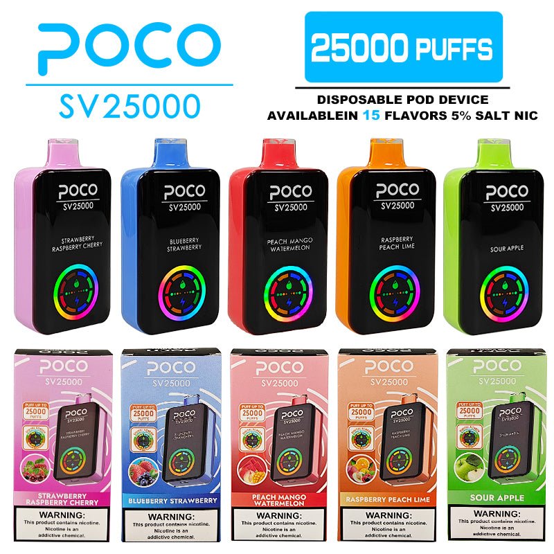 EU Warehouse POCO SV25000 Puffs Disposable Vape Wholesale - EsmoVape