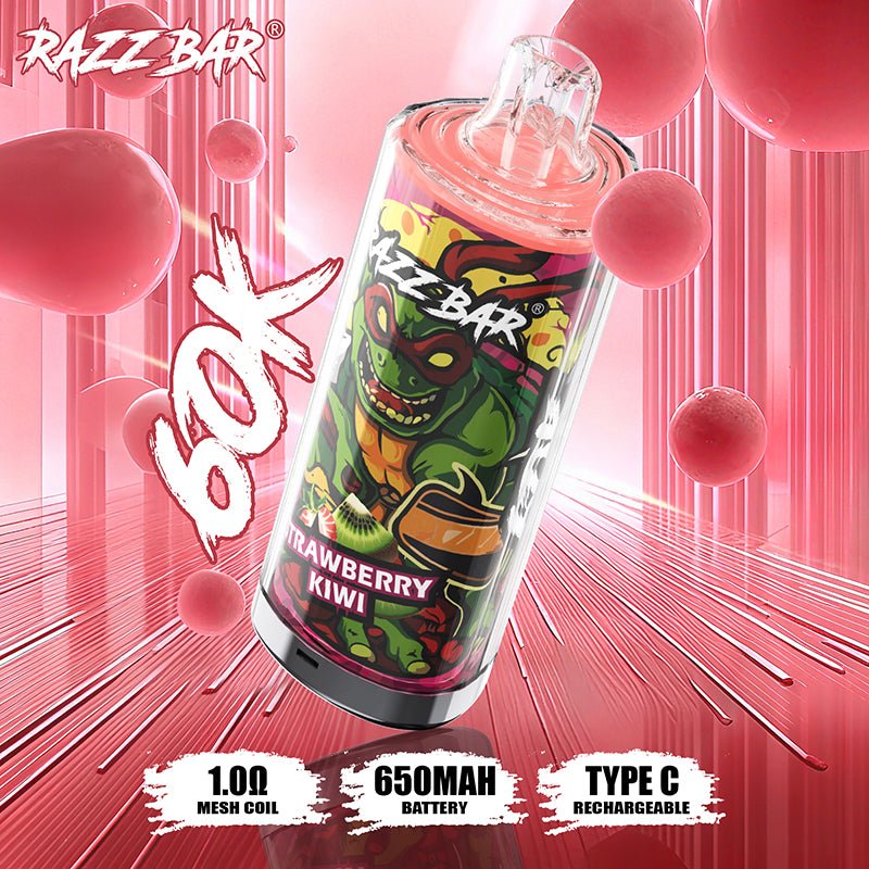 EU Warehouse Razz Bar 60000 puffs Disposable Vape Wholesale - EsmoVape
