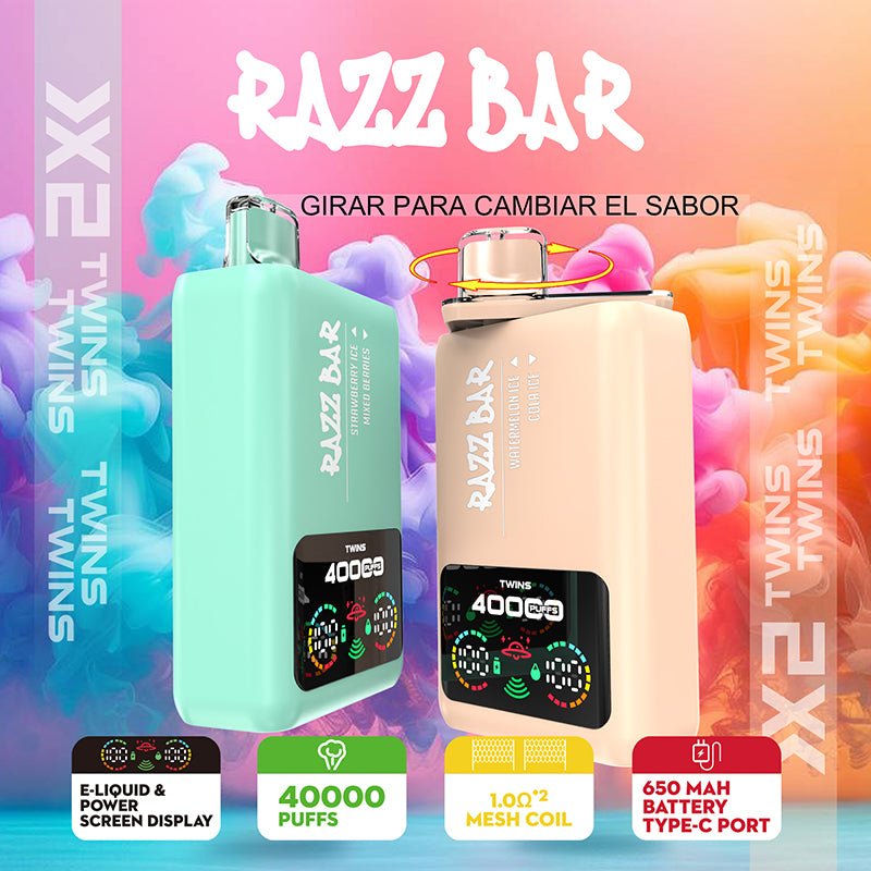 EU Warehouse Razz Bar Twis 40000 Puffs Disposable Vape Wholesale - [Esmo]