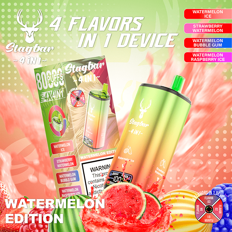 EU Warehouse Stagbar 4IN1 80000 Puffs Disposable Vape Wholesale - EsmoVape
