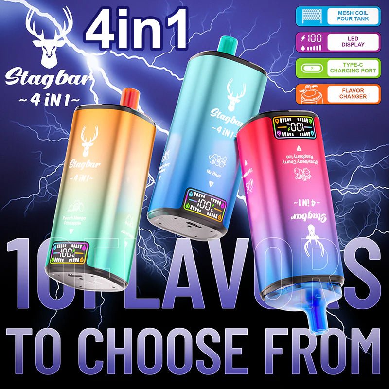 EU Warehouse Stagbar 4IN1 80000 Puffs Disposable Vape Wholesale - [Esmo]