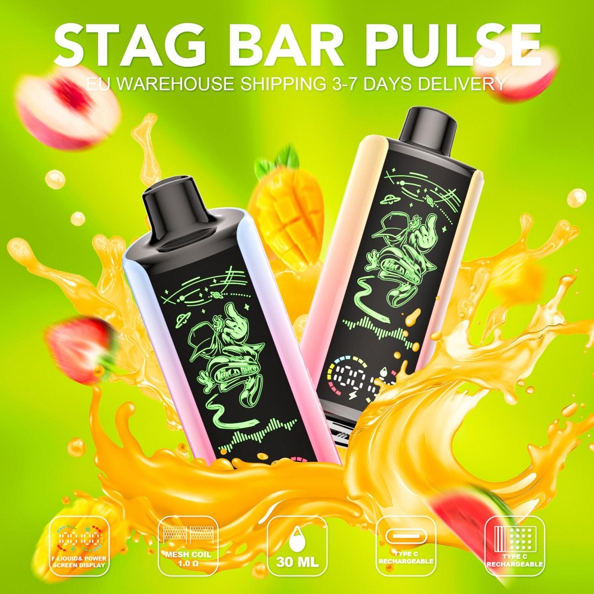 EU Warehouse Stagbar Pulse 35000 Puffs Disposable Vape Wholesale - [Esmo]