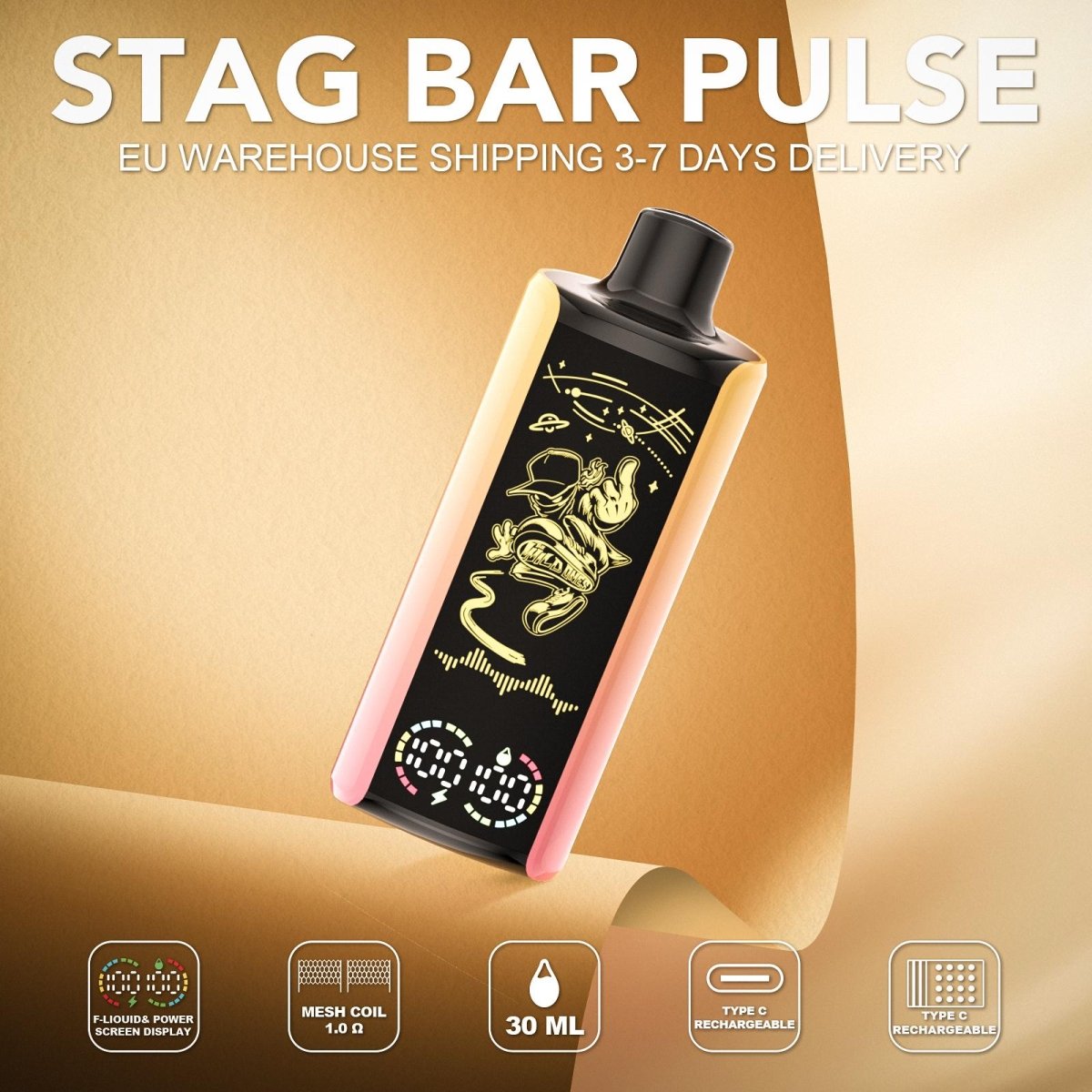 EU Warehouse Stagbar Pulse 35000 Puffs Disposable Vape Wholesale - [Esmo]