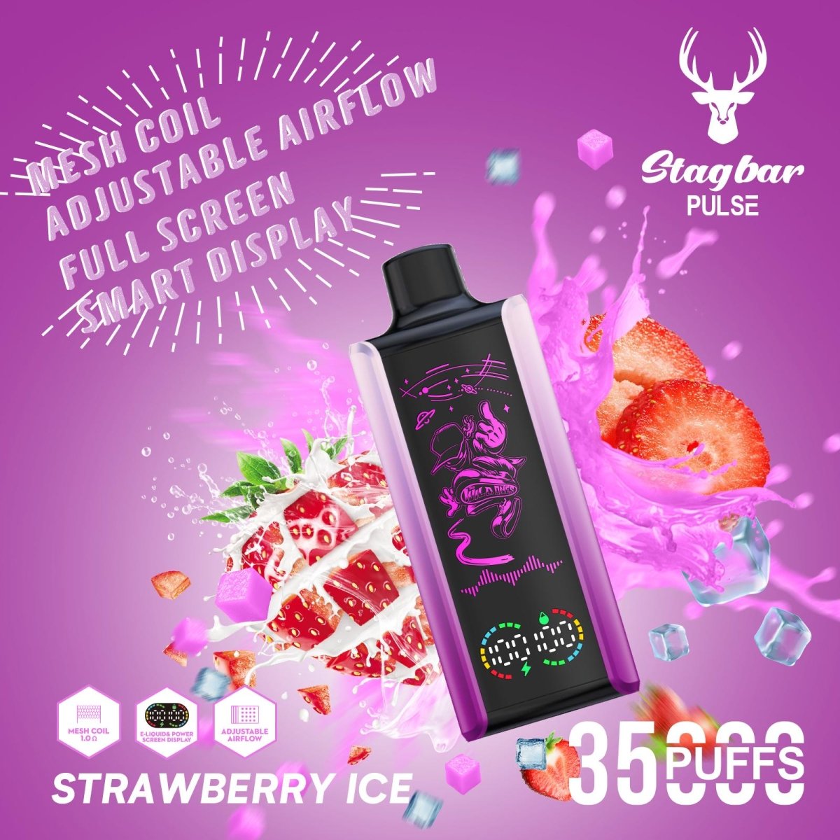 EU Warehouse Stagbar Pulse 35000 Puffs Disposable Vape Wholesale - [Esmo]