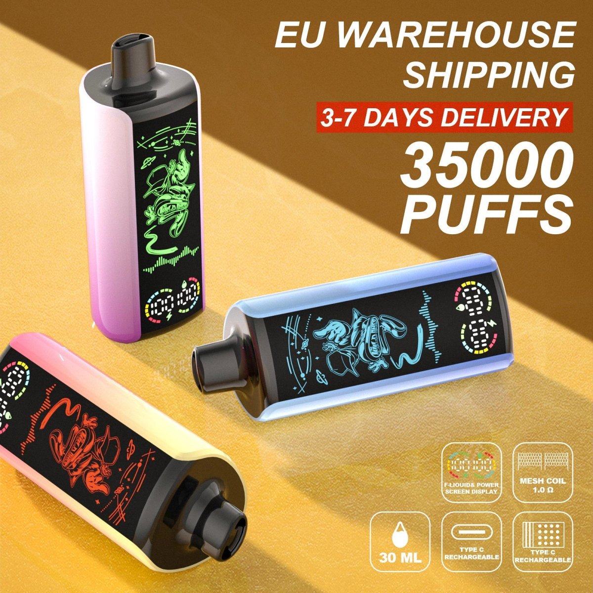 EU Warehouse Stagbar Pulse 35000 Puffs Disposable Vape Wholesale - [Esmo]