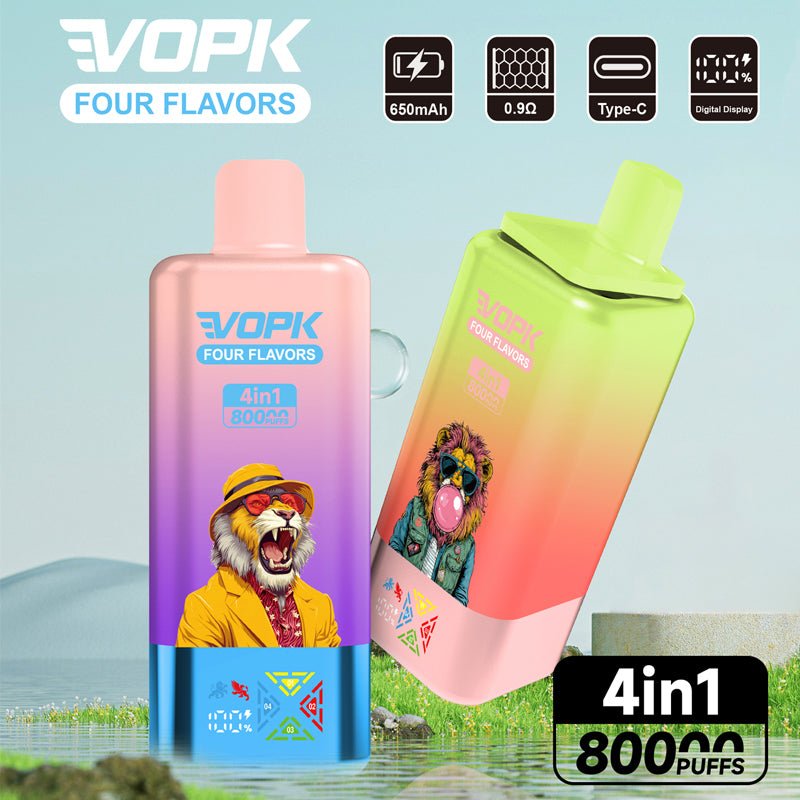 EU Warehouse VOPK FOUR FLAVORS 80000 Puffs Disposable Vape Wholesale - EsmoVape