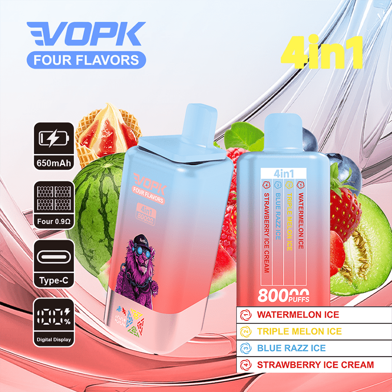 EU Warehouse VOPK FOUR FLAVORS 80000 Puffs Disposable Vape Wholesale - EsmoVape