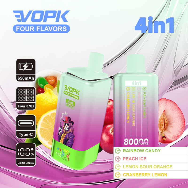 EU Warehouse VOPK FOUR FLAVORS 80000 Puffs Disposable Vape Wholesale - [Esmo]