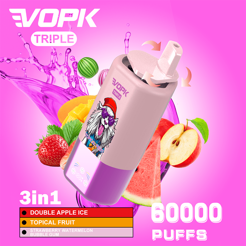 EU Warehouse VOPK Triple 3in1 60000 Puffs Disposable Vape Wholesale - EsmoVape