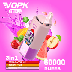 EU Warehouse VOPK Triple 3in1 60000 Puffs Disposable Vape Wholesale - EsmoVape