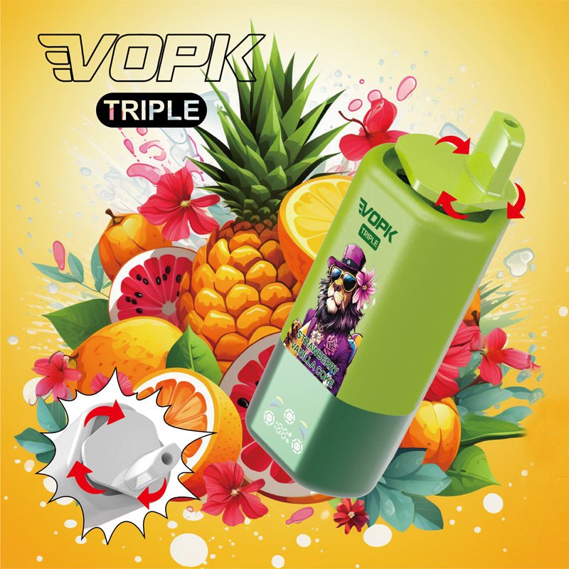 EU Warehouse VOPK Triple 3in1 60000 Puffs Disposable Vape Wholesale - EsmoVape