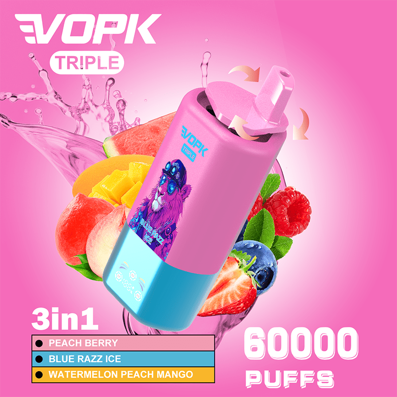 EU Warehouse VOPK Triple 3in1 60000 Puffs Disposable Vape Wholesale - EsmoVape