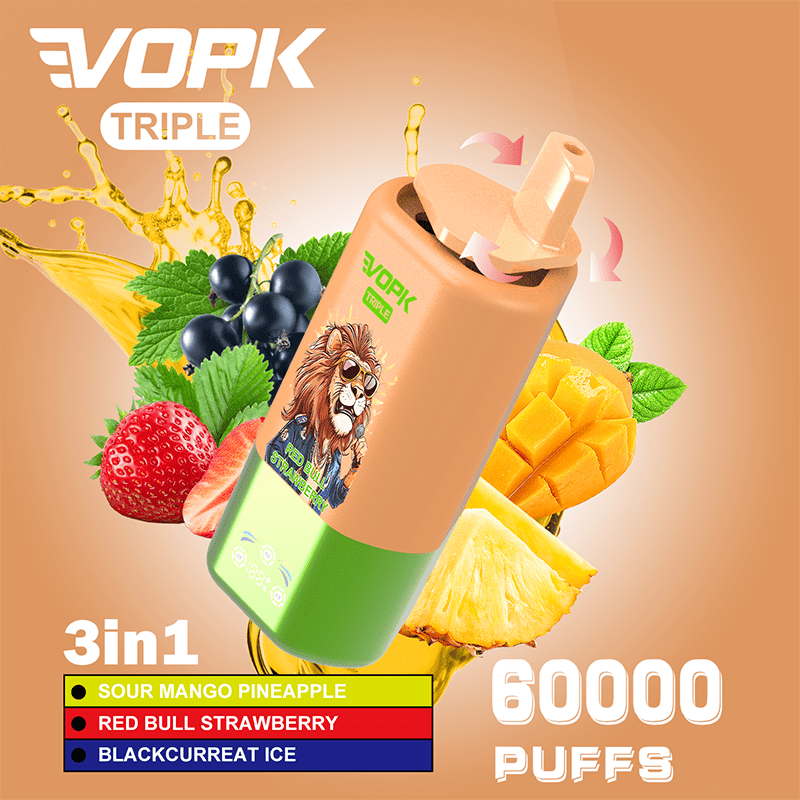 EU Warehouse VOPK Triple 3in1 60000 Puffs Disposable Vape Wholesale - EsmoVape