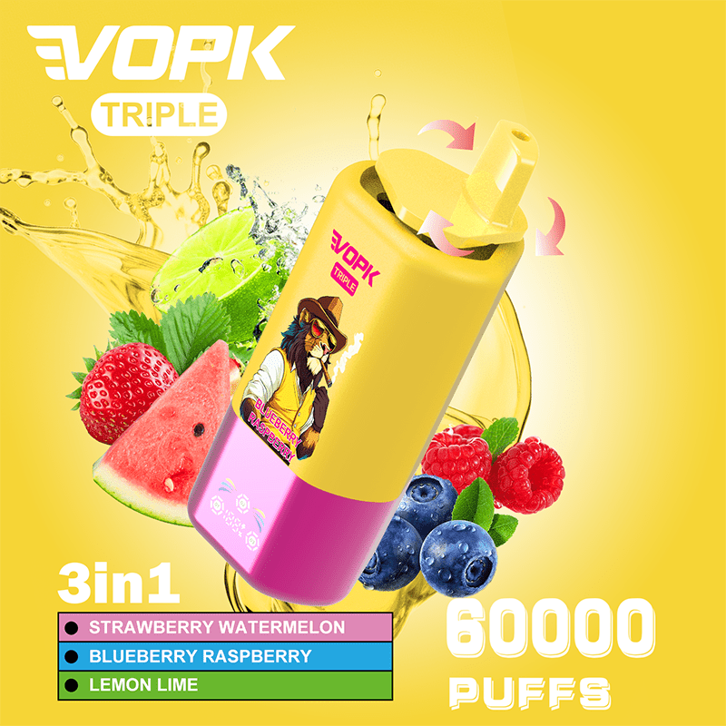 EU Warehouse VOPK Triple 3in1 60000 Puffs Disposable Vape Wholesale - EsmoVape