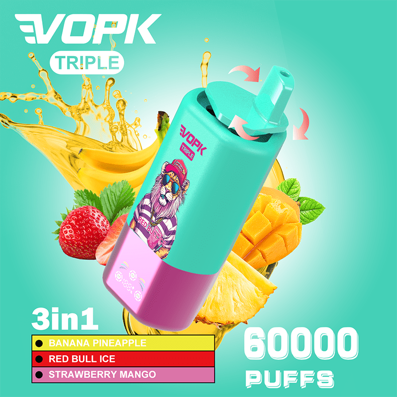 EU Warehouse VOPK Triple 3in1 60000 Puffs Disposable Vape Wholesale - [Esmo]