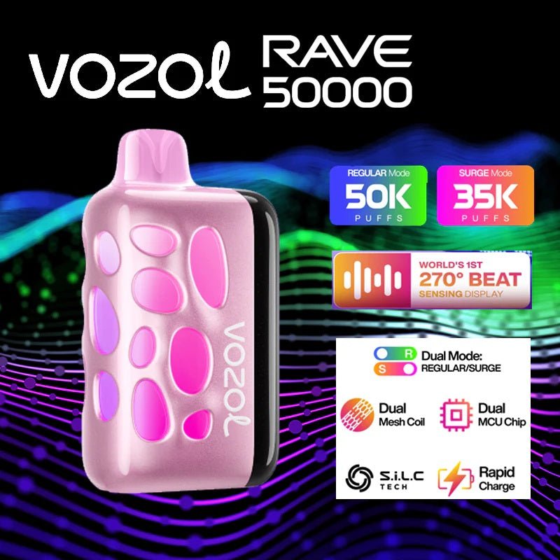 EU Warehouse VOZOL RAVE 50000 Puffs Disposable Vape Wholesale - EsmoVape