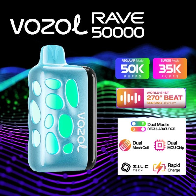 EU Warehouse VOZOL RAVE 50000 Puffs Disposable Vape Wholesale - [Esmo]