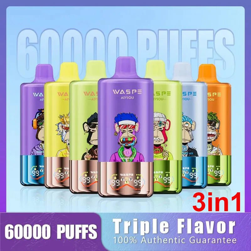 EU Warehouse WASPE 3IN1 60000 Puffs Disposable Vape Wholesale - [Esmo]