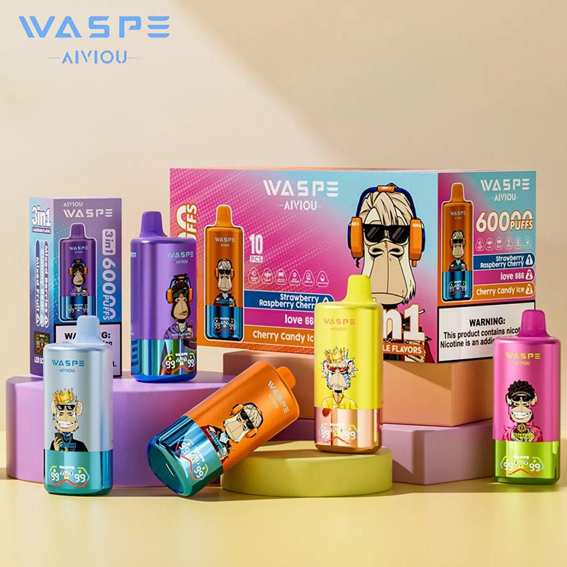 EU Warehouse WASPE 3IN1 60000 Puffs Disposable Vape Wholesale - [Esmo]