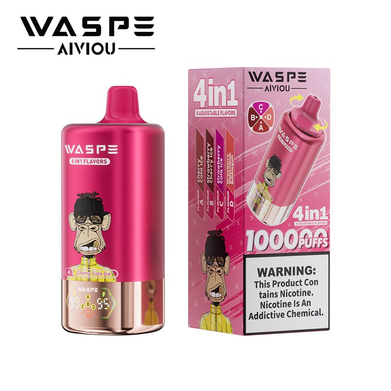 EU Warehouse WASPE 4 in 1 100k Puffs Disposable Vape Wholesale - EsmoVape