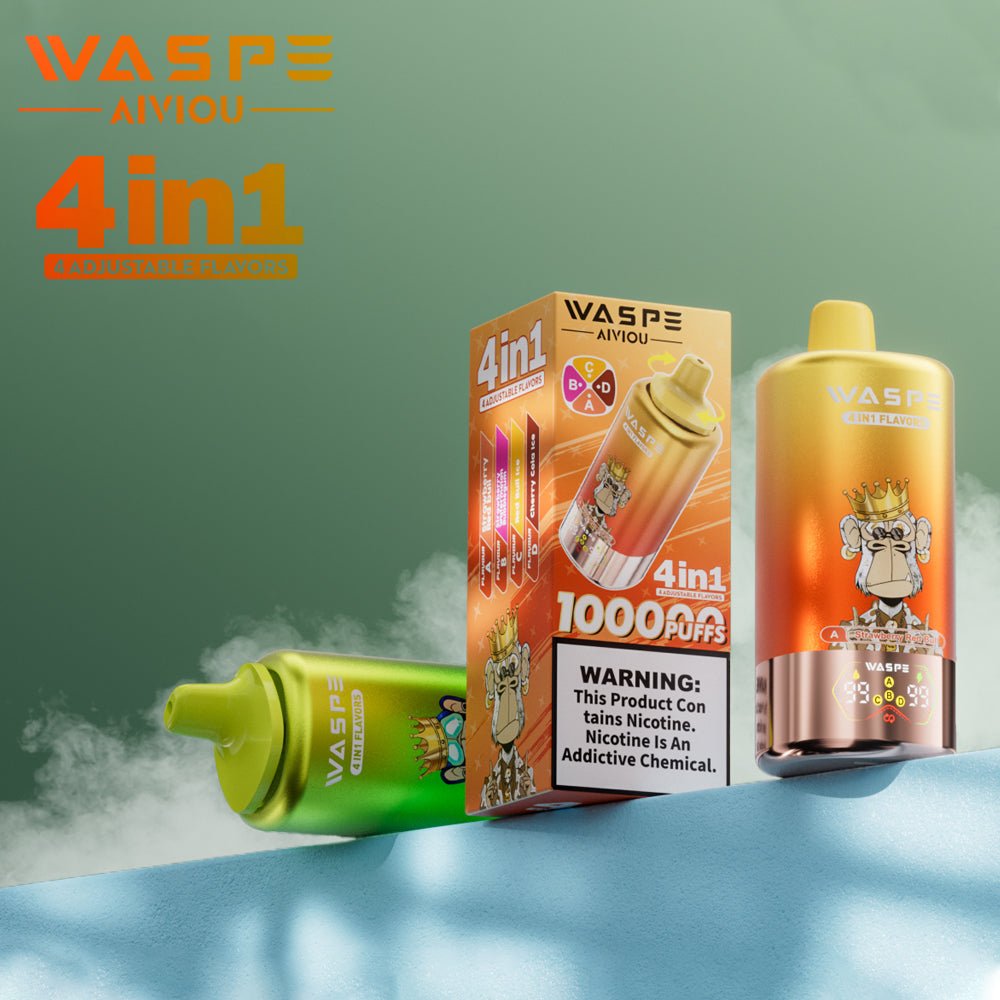 EU Warehouse WASPE 4 in 1 100k Puffs Disposable Vape Wholesale - EsmoVape