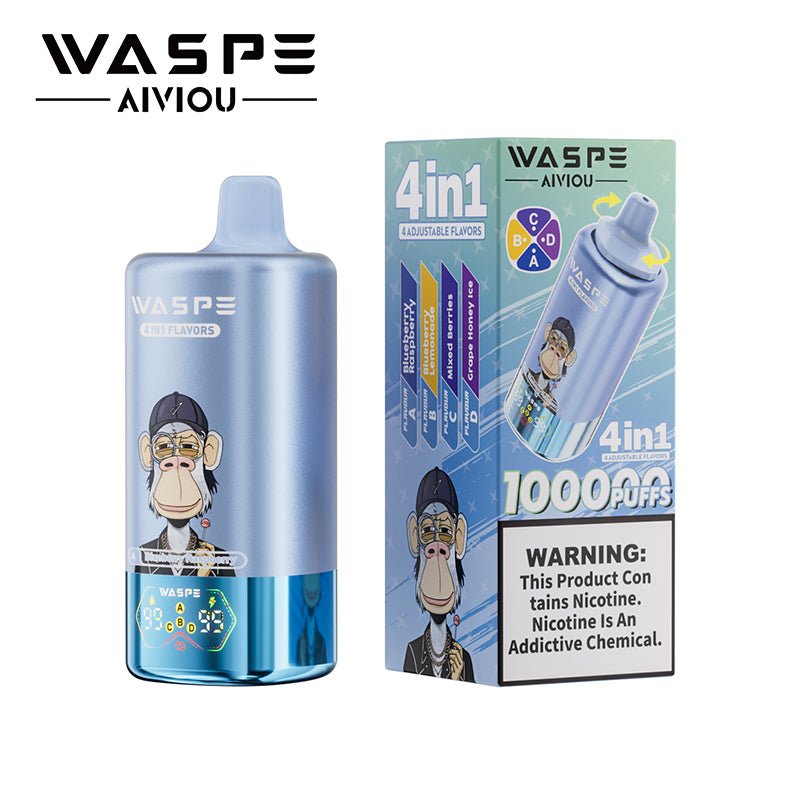 EU Warehouse WASPE 4 in 1 100k Puffs Disposable Vape Wholesale - EsmoVape