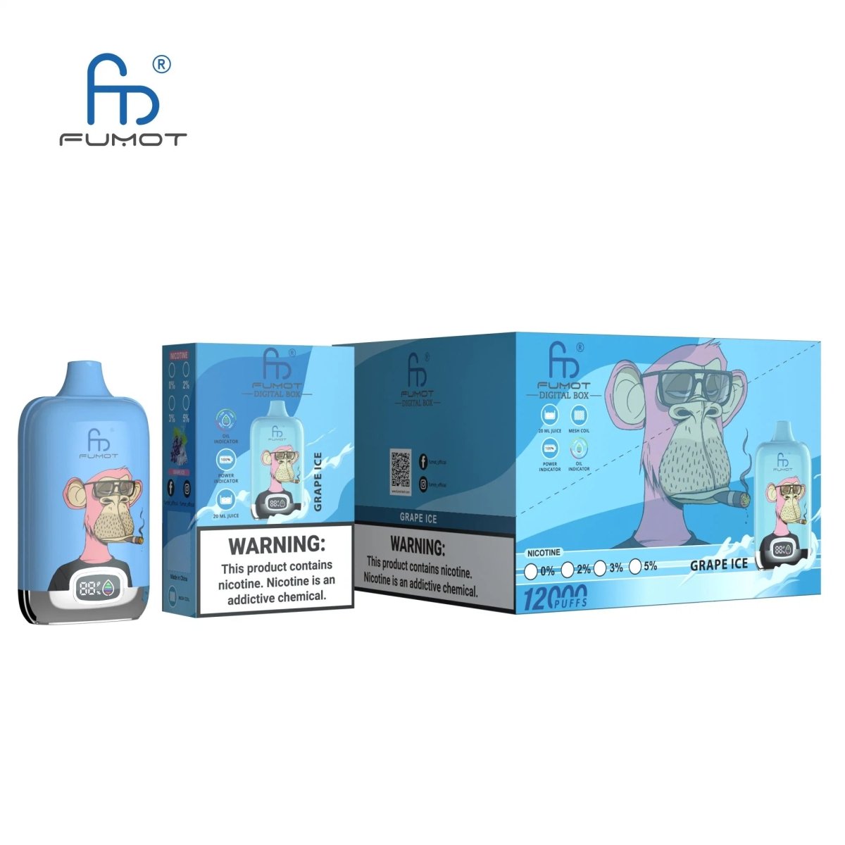 Fumot RandM Digtal box 12000  Puffs Disposable Vape Wholesale Secondary image