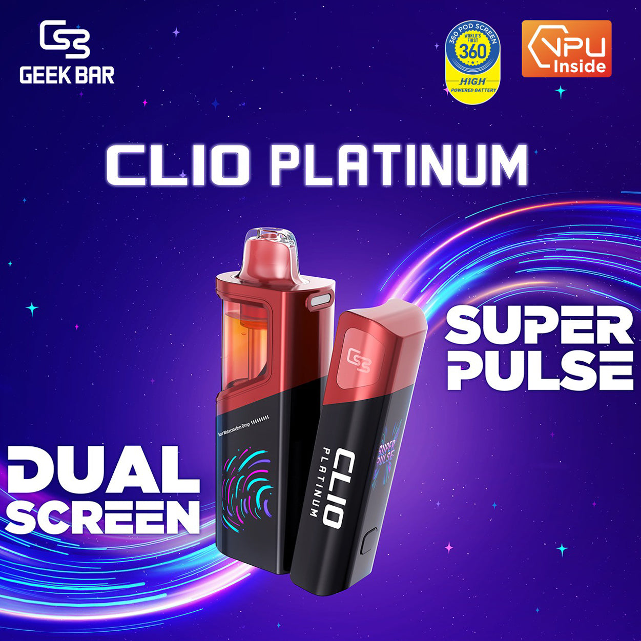 Geek Bar Clio platinum 50000 Puffs 16ml Disposable Vape Wholesale - EsmoVape Main image