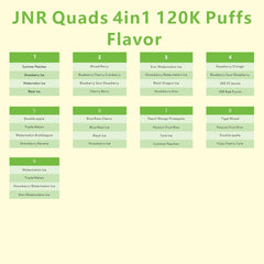 JNR Quads 4in1 120K Puffs 60ml Disposable Vape Wholesale - EsmoVape