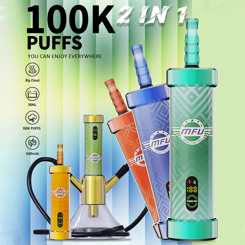 Wholesale MFU SHISHA X2 100K Puffs Hookah Vape (US Warehouse) - EsmoVape