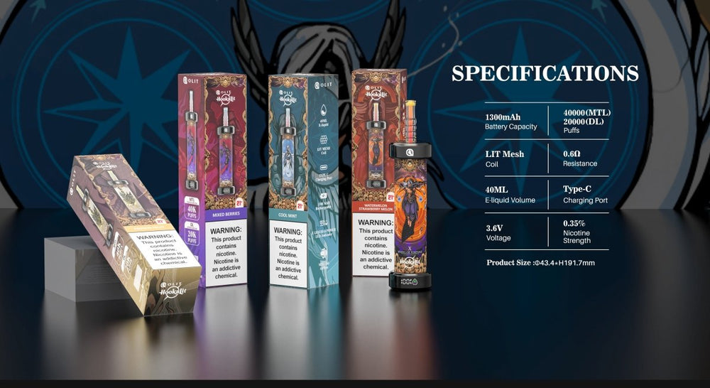 OLIT Hookalit 40000 Puffs Disposable Vape Wholesale - EsmoVape