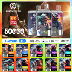 EU Warehouse UZY CRYSTAL TWIN 50000 Puffs Disposable Vape Wholesale - EsmoVape