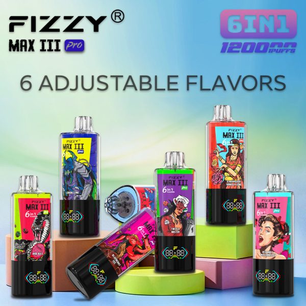 EU-Lager FIZZY MAX III PRO 120.000 Züge Einweg-E-Zigarette Großhandel – EsmoVape