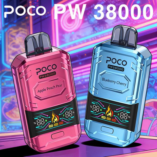 EU-Lager POCO PW 38000 Züge Einweg-E-Zigarette Vape Großhandel – EsmoVape