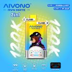 AIVONO AVN  MATE 2 IN 1 120KPuffs 36ml Disposable Vape Wholesale - EsmoVape