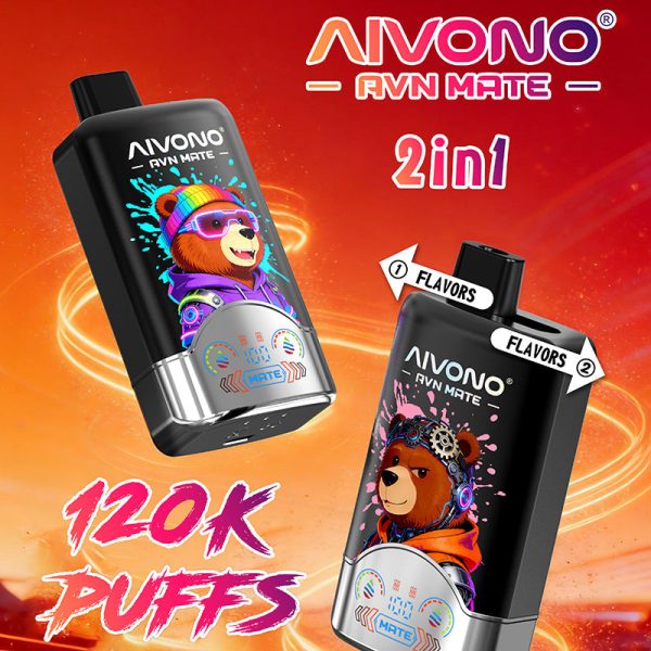 AIVONO AVN MATE 2-in-1 Einweg-E-Zigarette mit 120 KPuffs und 36 ml – Großhandel – EsmoVape