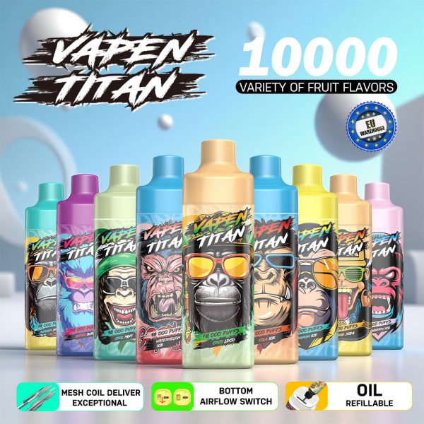 EU-Lager VAPEN TITAN 10.000 Züge Einweg-E-Zigarette Vape Großhandel – EsmoVape