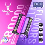EU Warehouse Stagbar 6 IN 1 180K Puffs Disposable Vape Wholesale - EsmoVape
