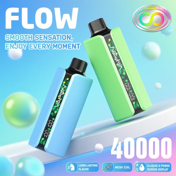 EU-Lager VAPEN FLOW 40.000 Züge Einweg-E-Zigarette Vape Großhandel – EsmoVape