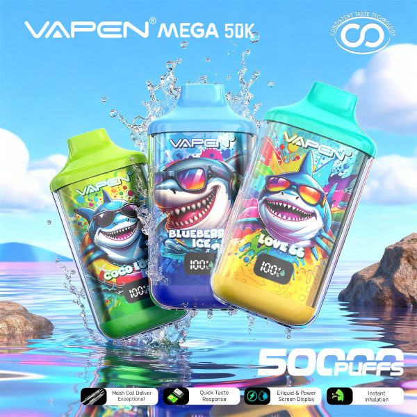 EU-Lager VAPEN Mega 50.000 Züge Einweg-E-Zigarette Vape Großhandel – EsmoVape