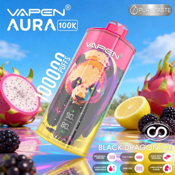 EU-Lager VAPEN AURA 100.000 Züge Einweg-E-Zigarette Vape Großhandel – EsmoVape