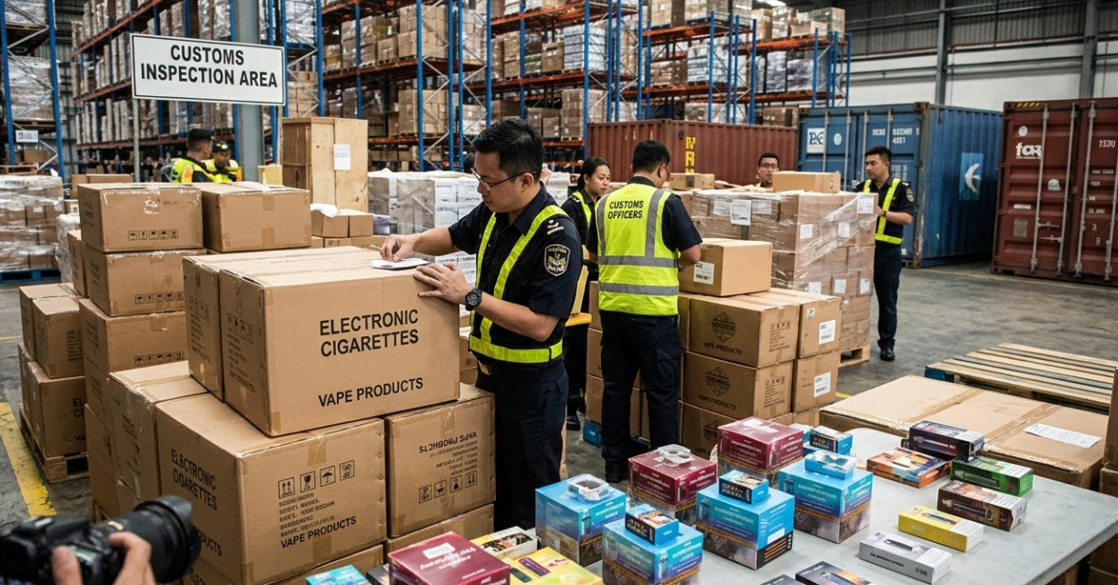FDA customs border protection seizing unauthorized disposable vapes in 2026