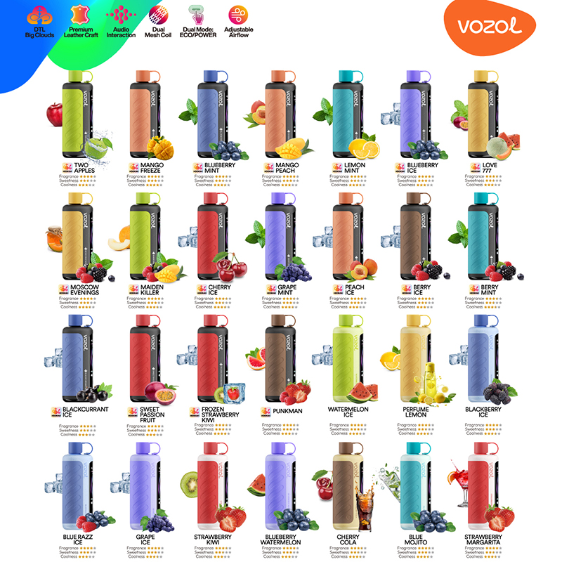 VOZOL Gear Hookah 40.000 Puffs-Aromen