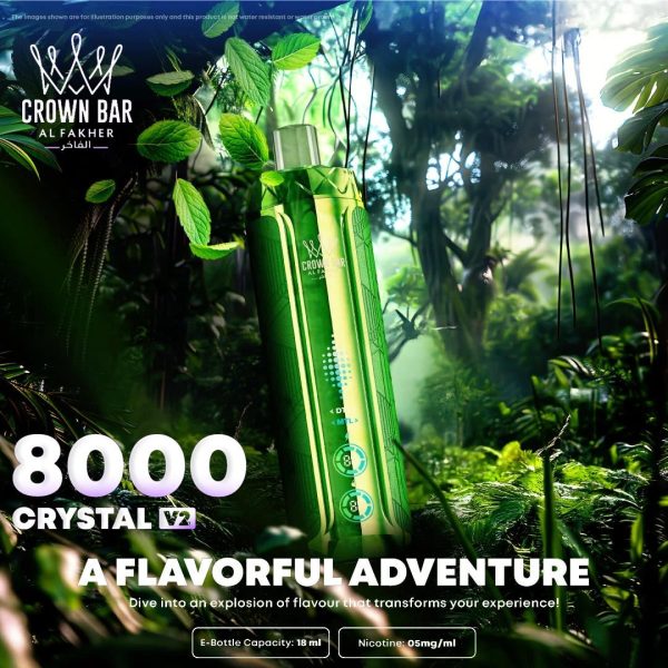 Al Fakher CRYSTAL V2 8000 Puffs 18ml Original Disposable Vape Wholesale - EsmoVape