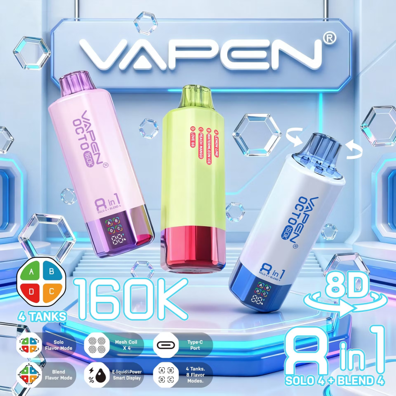 VAPEN OCTO 8-in-1, 160.000 Züge