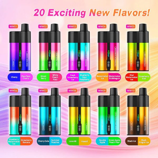 JNR WindWhip 2-in-1, 44.000 Züge, 40 ml, Einweg-E-Zigarette, Vape, Großhandel – EsmoVape