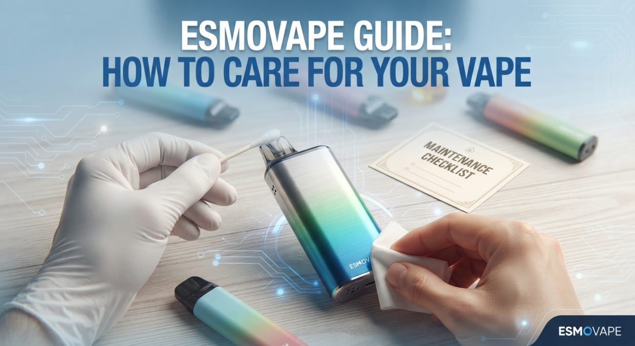 Esmovape-Anleitung: So pflegen Sie Ihren Vape