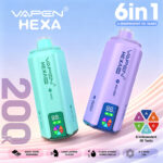 Wholesale Vapen Hexa 6In1 200K Puffs Disposable Vape (EU Warehouse)