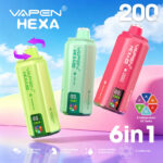 Wholesale Vapen Hexa 6In1 200K Puffs Disposable Vape (EU Warehouse) - Image 3